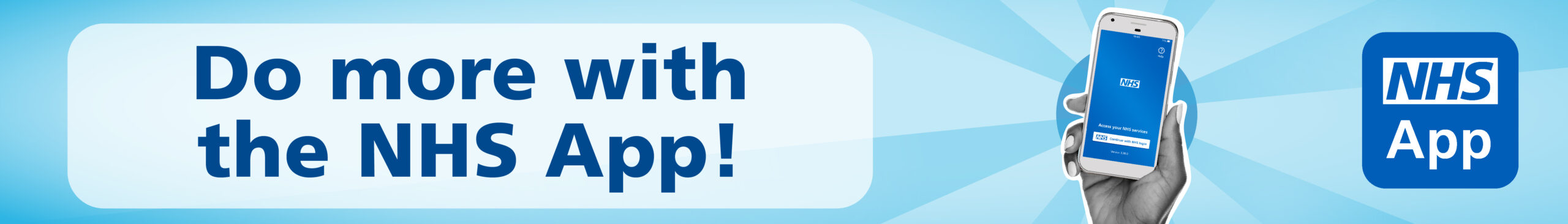 NHS app banner